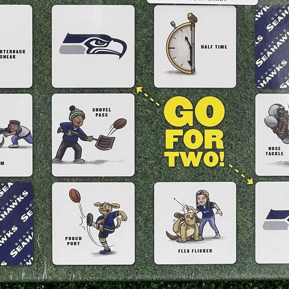 NFL Match Game Seattle Seahawks‎ Memory Toys Kids Birthday Football Party Gifts